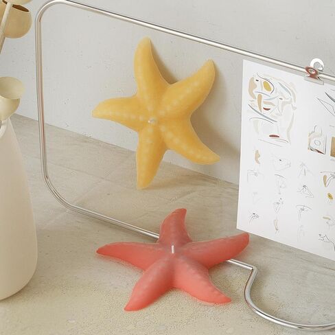 2 Pack Starfish and Seashell Silicone Molds, Starfish Candle Molds Silicone, Seashell Conch Baking Molds for Decorating Cake Candy Chocolate Candle Making Polymer Clay DIY Craft Projects (A) in Kuwait