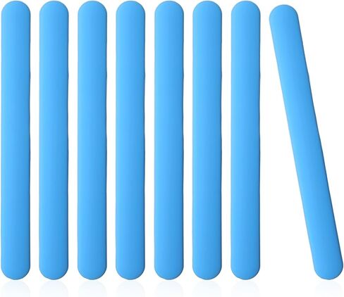 8 Pcs Silicone Stir Sticks DIY Crafts Popsicle Applicator Tools Reusable Silicone Mixing Sticks for Handmade Laboratory Resin Epoxy Liquid Paint Stirring Glitter Tumblers (Blue) in Saudi Arabia