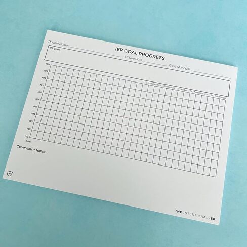 Mrs. D Corner Teacher Classroom Collection (IEP Doal Progress Data Notepad) 50 ورقة 8.5 "X11" مفكرة لتتبع بيانات الطالب in Saudi Arabia
