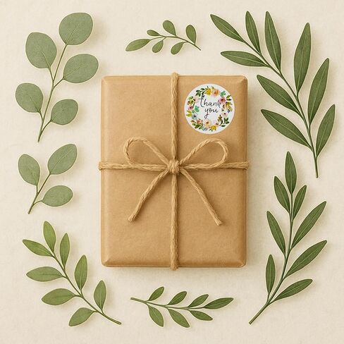 500 Pack 1.5 Inch Round Thank You Stickers Roll,Premium Adhesive Labels for Small Business,Packaging,Gifts, Envelopes,Express Gratitude,Ideal for Customers,Handmade Goods,Durable & Easy Peel in Kuwait