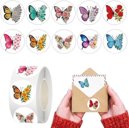 500 PCS Strawberry Thanks You Stickers Roll Pink Fruit Fruit Devinative Roll 6 Designs Strawberry Thank You Self Lathesive for Card Candy Cookie Bag GiftWrap Party Sugf in Kuwait
