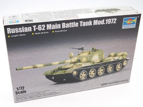 عازف البوق 1/72 الجيش السوفيتي T-62 الدبابات الرئيسية 1972 نموذج بلاستيكي 07147 TRU07147 in Saudi Arabia