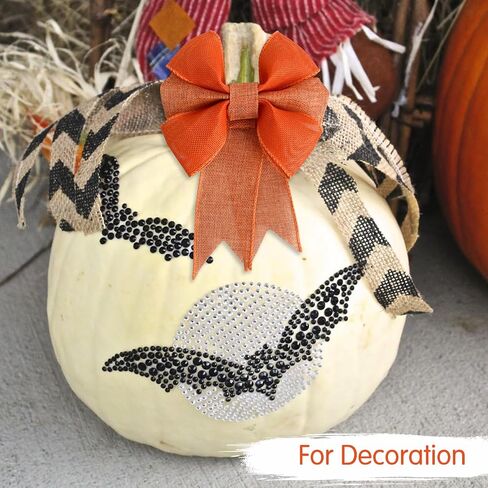 TONIFUL 4 Rolls Burlap Wired Ribbon, Halloween Ribbons, 1 1/2 inch 6 Yard/roll, for Halloween Decoration Bows Tree Toppers Craft Gift Wrapping Wreath Sewing (Black, Lime Green, Purple, Orange) in Kuwait