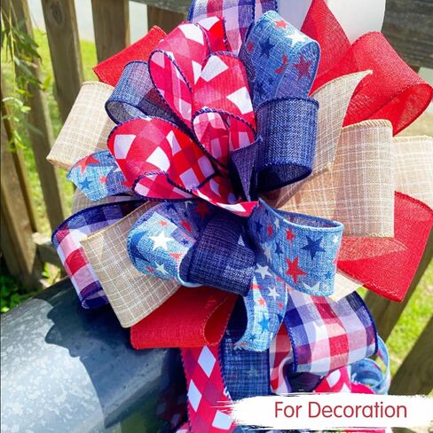 TONIFUL 4 Rolls Burlap Wired Ribbon, Halloween Ribbons, 1 1/2 inch 6 Yard/roll, for Halloween Decoration Bows Tree Toppers Craft Gift Wrapping Wreath Sewing (Black, Lime Green, Purple, Orange) in Kuwait