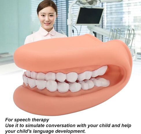 Mouth Hand Puppet with Tongue, Soft Silicone Mouth Puppet for Kids, 28 Teeth, Mouth Model, Speech Toy, Simulation & Teaching in Saudi Arabia