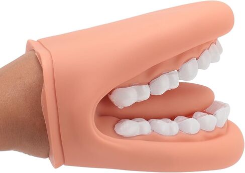 Mouth Hand Puppet with Tongue, Soft Silicone Mouth Puppet for Kids, 28 Teeth, Mouth Model, Speech Toy, Simulation & Teaching in Saudi Arabia