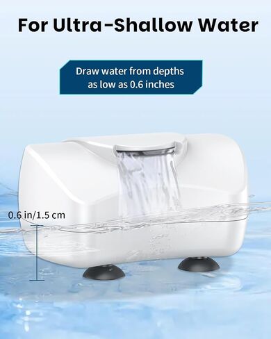 Pawfly 80 GPH 4 W مرشح سلحفاة مصغرة لخزانات 1-10 جالون ، ومرشح خزان للترشيح الحيوي المنخفض على مستوى المياه ، مرشح مياه السلاحف الصغيرة الهادئة ، والمرشح الداخلي للبرمائيات الضفادع Newts in Kuwait