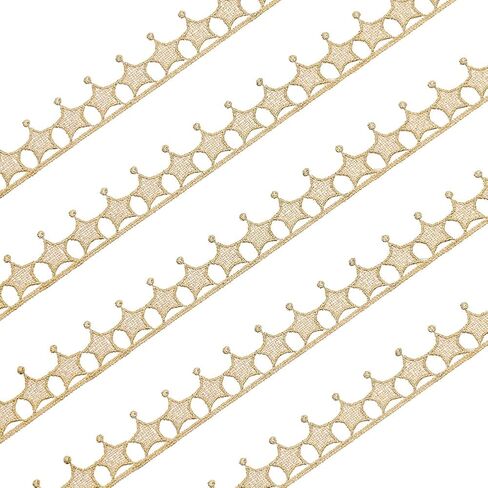 5 Yards White Lace Trim with Tassel Ribbon Star Edge Polyester Decorative Ribbon 20mm Wide Embroidery Braid Lace Trim for Wedding DIY Clothes Jewelry Crafts Home Decor Gift Wrapping in Saudi Arabia