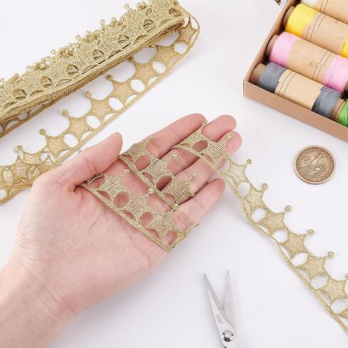 5 Yards White Lace Trim with Tassel Ribbon Star Edge Polyester Decorative Ribbon 20mm Wide Embroidery Braid Lace Trim for Wedding DIY Clothes Jewelry Crafts Home Decor Gift Wrapping in Saudi Arabia