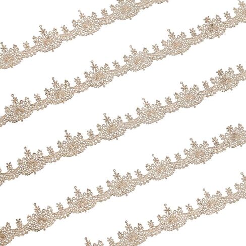 5 Yards White Lace Trim with Tassel Ribbon Star Edge Polyester Decorative Ribbon 20mm Wide Embroidery Braid Lace Trim for Wedding DIY Clothes Jewelry Crafts Home Decor Gift Wrapping in Saudi Arabia