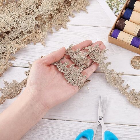 5 Yards White Lace Trim with Tassel Ribbon Star Edge Polyester Decorative Ribbon 20mm Wide Embroidery Braid Lace Trim for Wedding DIY Clothes Jewelry Crafts Home Decor Gift Wrapping in Saudi Arabia