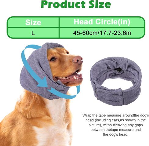 هوديي تهدئة الكلاب ، تقليل الكلب من هوديس ضوضاء أذن الأذن غطاء العواصف الرعدية وإغاثة القلق من أذن الحيوانات الأليفة القابلة للتعديل لحماية الضوضاء (رمادي) in Kuwait