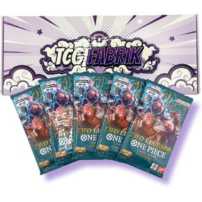 بطاقات قطعة واحدة معززة حزم | 5x English Original Original Backs Backs | مخصص يدوي دون! بطاقة | قطعة واحدة TCG | (OP05 Awakening of the New Era English (5 حزم /60 بطاقة في المجموع)) in Kuwait