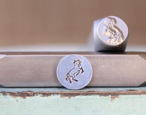 8mm Standing Horse Right Facing Metal Punch Design Stamp - Supply Guy - CH-480 in Saudi Arabia