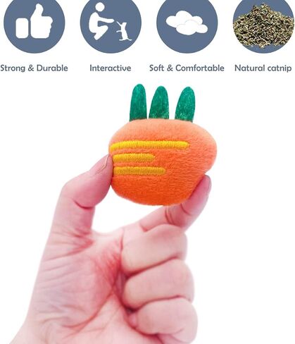 20 PCS Catnip Toys للقطط الداخلية القطط عيد الميلاد التفاعلية Cat Dental Toy Kitty Plush Training Toys in Kuwait