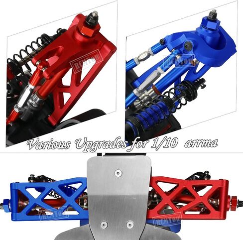 ترقيات جزء ل 1/10 Vorteks/Granite/Senton 4x4 3S BLX & MEGA 550 ، عمود محرك خلفي أمامي ، أذرع ، كتل توجيه الكتل Caster Caster Caster Caster Caster in Kuwait