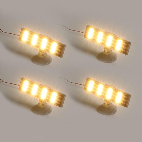 4pcs Building Build LED Intervition USB واجهة USB مع سطوع عالية 160mas إمدادات طاقة مناسبة للموديلات الكبيرة إضاءة خارجية مجموعة DIY متوافقة مع LEGO (ضوء أبيض دافئ) in Saudi Arabia
