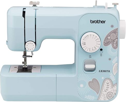 Brother RLX3817A 17-Stitch Sewing Machine (Blue) with 36-Piece Bobbins and Sewing Threads Set (Renewed) (2 Items) in Saudi Arabia