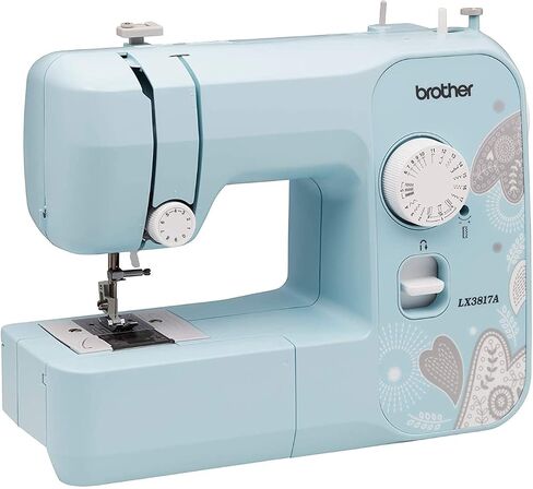 Brother RLX3817A 17-Stitch Sewing Machine (Blue) with 36-Piece Bobbins and Sewing Threads Set (Renewed) (2 Items) in Saudi Arabia