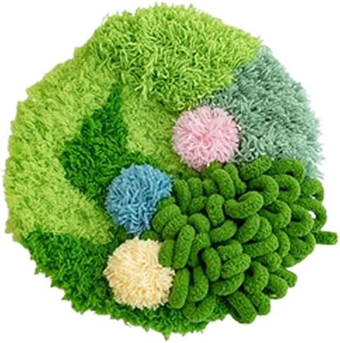 Jilip Moss Coaster DIY Moss Art Kit ، مجموعة Coaster ثلاثية الأبعاد ، حرفة مزلاج DIY ، طقم Hook Coasters للبالغين (19 * 18 سم/7.5 * 7.1 ") in Kuwait