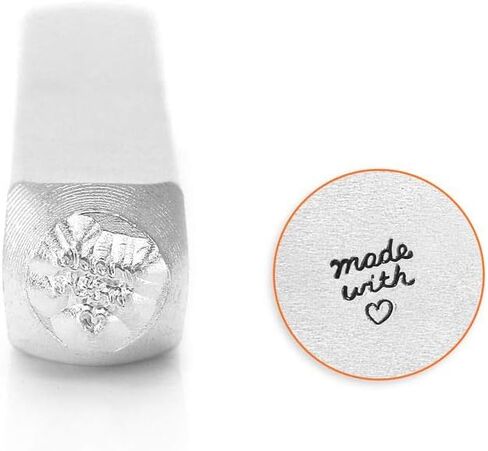 ImpressArt- Made with Love Metal Design Stamp, 4mm in Saudi Arabia