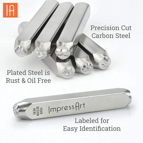 ImpressArt- Made with Love Metal Design Stamp, 4mm in Saudi Arabia