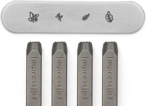 ImpressArt - Nature Leaves Signature Metal Design Stamp Pack (4 Pack) in Saudi Arabia