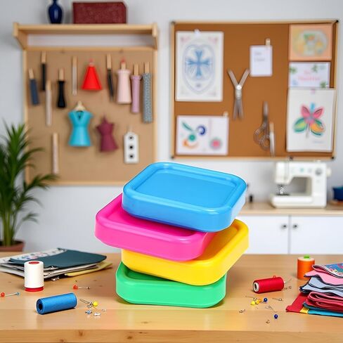 وسادة دبوس مغناطيسية مربعة 3pcs ، حامل دبابيس الخياطة البلاستيكية المضادة لخسارة لمشاريع DIY لحف ، وملحقات الخياطة ، ومنظم أدوات الحرفية مع قاعدة مغناطيسية (ألوان عشوائية) in Saudi Arabia