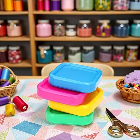 وسادة دبوس مغناطيسية مربعة 3pcs ، حامل دبابيس الخياطة البلاستيكية المضادة لخسارة لمشاريع DIY لحف ، وملحقات الخياطة ، ومنظم أدوات الحرفية مع قاعدة مغناطيسية (ألوان عشوائية) in Saudi Arabia