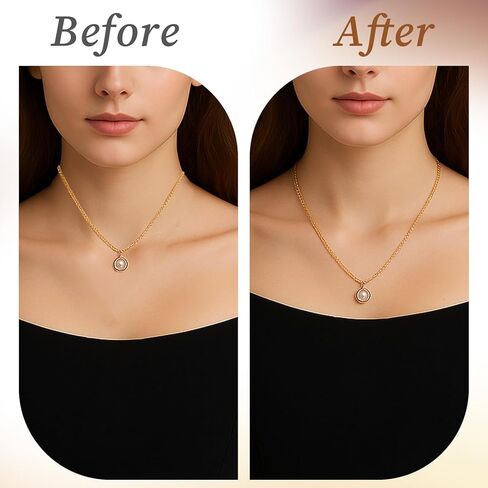 Gold Chain Extenders for Jewelry Making, 10PCS Stainless Steel Necklace Extenders, Adjustable Lobster Clasp Extender Chains for Necklaces, Bracelets, Anklets (Assorted Sizes 2-6 Inch) in Kuwait