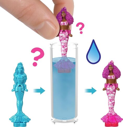 Barbie Mini Land 5 Dolls Dolls Defls ، دمى مصغرة مقاس 1.5 بوصة مع Prisph Surprise و Sensory Play Piece (قد تختلف الأنماط) in Saudi Arabia