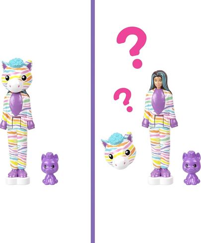 Barbie Mini Land 5 Dolls Dolls Defls ، دمى مصغرة مقاس 1.5 بوصة مع Prisph Surprise و Sensory Play Piece (قد تختلف الأنماط) in Saudi Arabia