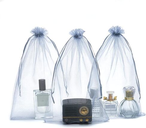 25 PCS 8x12 بوصة الرباط أكياس أورجانزا لحفل الزفاف لصالح هدية حلوى ألعاب ماكياج أكياس هدايا in Kuwait