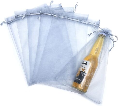25 PCS 8x12 بوصة الرباط أكياس أورجانزا لحفل الزفاف لصالح هدية حلوى ألعاب ماكياج أكياس هدايا in Kuwait