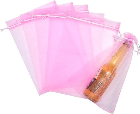 25 PCS 8x12 بوصة الرباط أكياس أورجانزا لحفل الزفاف لصالح هدية حلوى ألعاب ماكياج أكياس هدايا in Kuwait