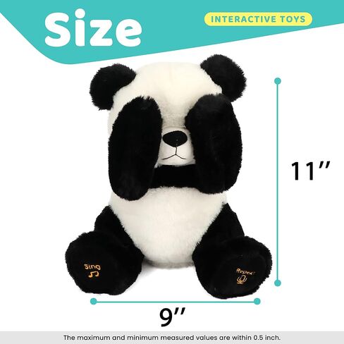 Puteoy Piek a boo panda bear toy plush electractive electric precivate يكرر ما تقول in Kuwait
