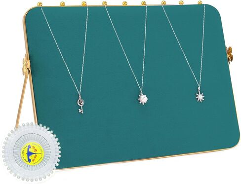 شاشة قلادة BBV تقف للبيع مع مخملية ، وحامل منظم القلادة المعدنية الكبير Stand Gray & Beige Gold للعروض الحرفية ، والموظفين ، والبائعين ، ومجوهرات عرض المجوهرات (المشمش) in Kuwait