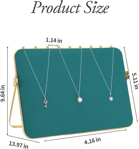 شاشة قلادة BBV تقف للبيع مع مخملية ، وحامل منظم القلادة المعدنية الكبير Stand Gray & Beige Gold للعروض الحرفية ، والموظفين ، والبائعين ، ومجوهرات عرض المجوهرات (المشمش) in Kuwait