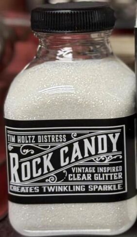 Tim Holtz Rock Candy Glitter, Clear and Chunky, Bundle of 2 Jars, 4.7 Ounces Each, 3 Carnora Scoop Spoons in Saudi Arabia