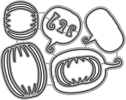 Pumpkin Dies for Card Making,Metal Die Cuts Pumpkin Heads Party Cutting Dies Halloween Embossing Stencils for Card Making Scrapbooking Album Decorative Die-Cuts in Saudi Arabia
