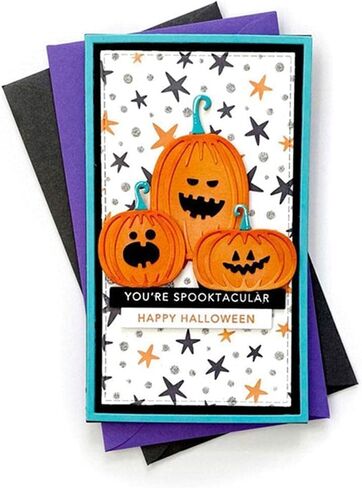 Pumpkin Dies for Card Making,Metal Die Cuts Pumpkin Heads Party Cutting Dies Halloween Embossing Stencils for Card Making Scrapbooking Album Decorative Die-Cuts in Saudi Arabia