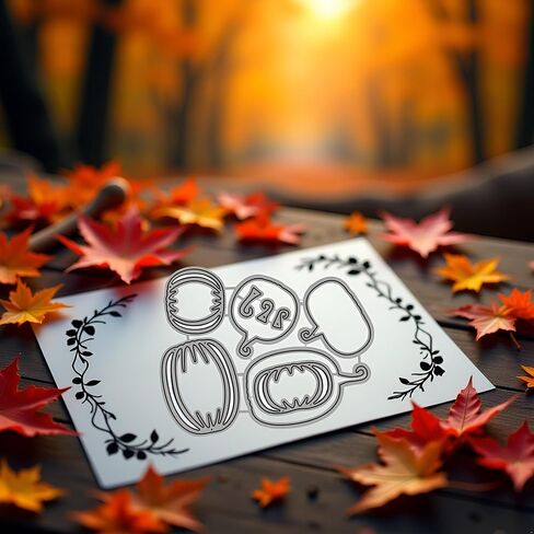 Pumpkin Dies for Card Making,Metal Die Cuts Pumpkin Heads Party Cutting Dies Halloween Embossing Stencils for Card Making Scrapbooking Album Decorative Die-Cuts in Saudi Arabia