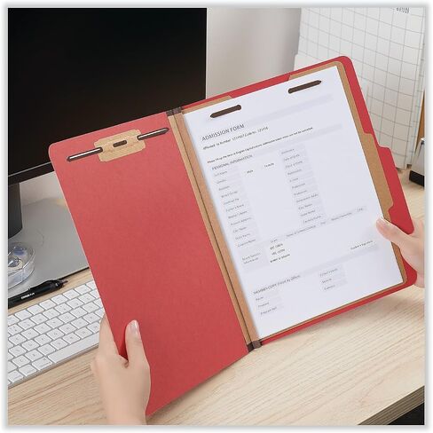 Universal 10203 Pressboard Classification Folders, Letter, Four-Section, Ruby Red, 10/Box in Saudi Arabia
