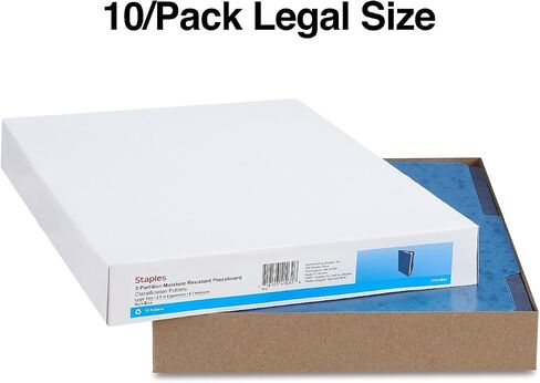 Staples Moisture Resistant Classification Folder, 2-Dividers, 2.5-inch Expansion, Legal Size, Dark Blue, 20/Carton (ST614642-CCVS) in Saudi Arabia