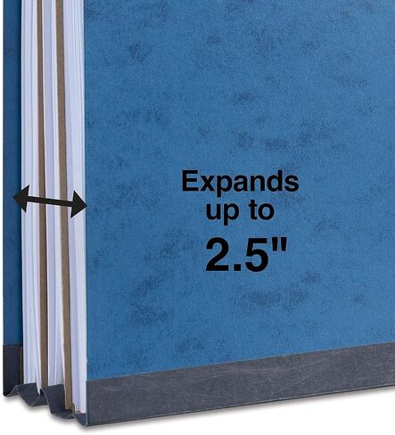 Staples Moisture Resistant Classification Folder, 2-Dividers, 2.5-inch Expansion, Legal Size, Dark Blue, 20/Carton (ST614642-CCVS) in Saudi Arabia