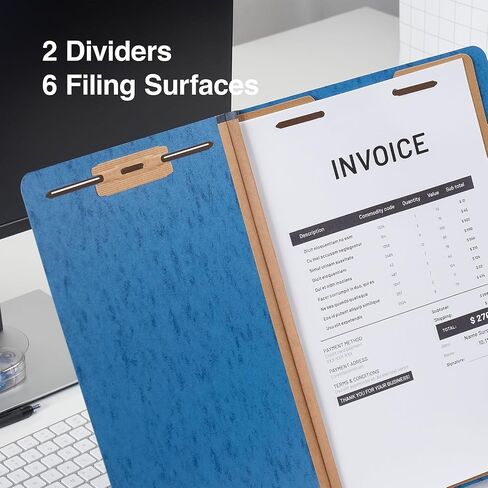 Staples Moisture Resistant Classification Folder, 2-Dividers, 2.5-inch Expansion, Legal Size, Dark Blue, 20/Carton (ST614642-CCVS) in Saudi Arabia