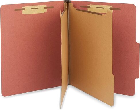 Staples 60 ٪ مجلد تصنيف Pressboard المعاد تدويره ، 2-divider ، التوسع 2.5 بوصة ، حجم الرسالة ، الطوب الأحمر ، 40/كرتون (ST614615-CCVS) in Saudi Arabia