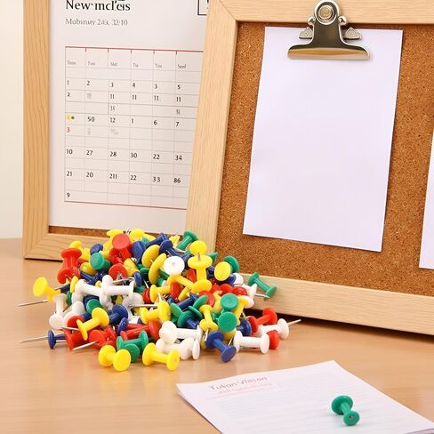 100 PCS دبابيس دبابيس دبابيس ملونة قابلة لإعادة الاستخدام للدفع دبابيس الدفع لمشاريع الحرف الرئيسية في المنزل in Saudi Arabia