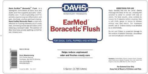 الكلاب النظيفة الأذن Med Boracetic Solution Solution Pet Pet Pet and Residue Reliever اختر حجم (12 أونصة) in Kuwait