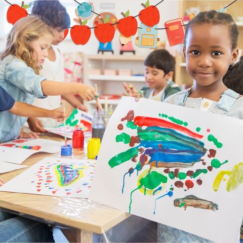 Welcome Back to School Banner Decorations Happy First Day of School for Home Classroom Decor Teacher Retirement Graduation Party Pride Decorations Favors Supplies Kindergarten Banner Signs Backdrop in Saudi Arabia